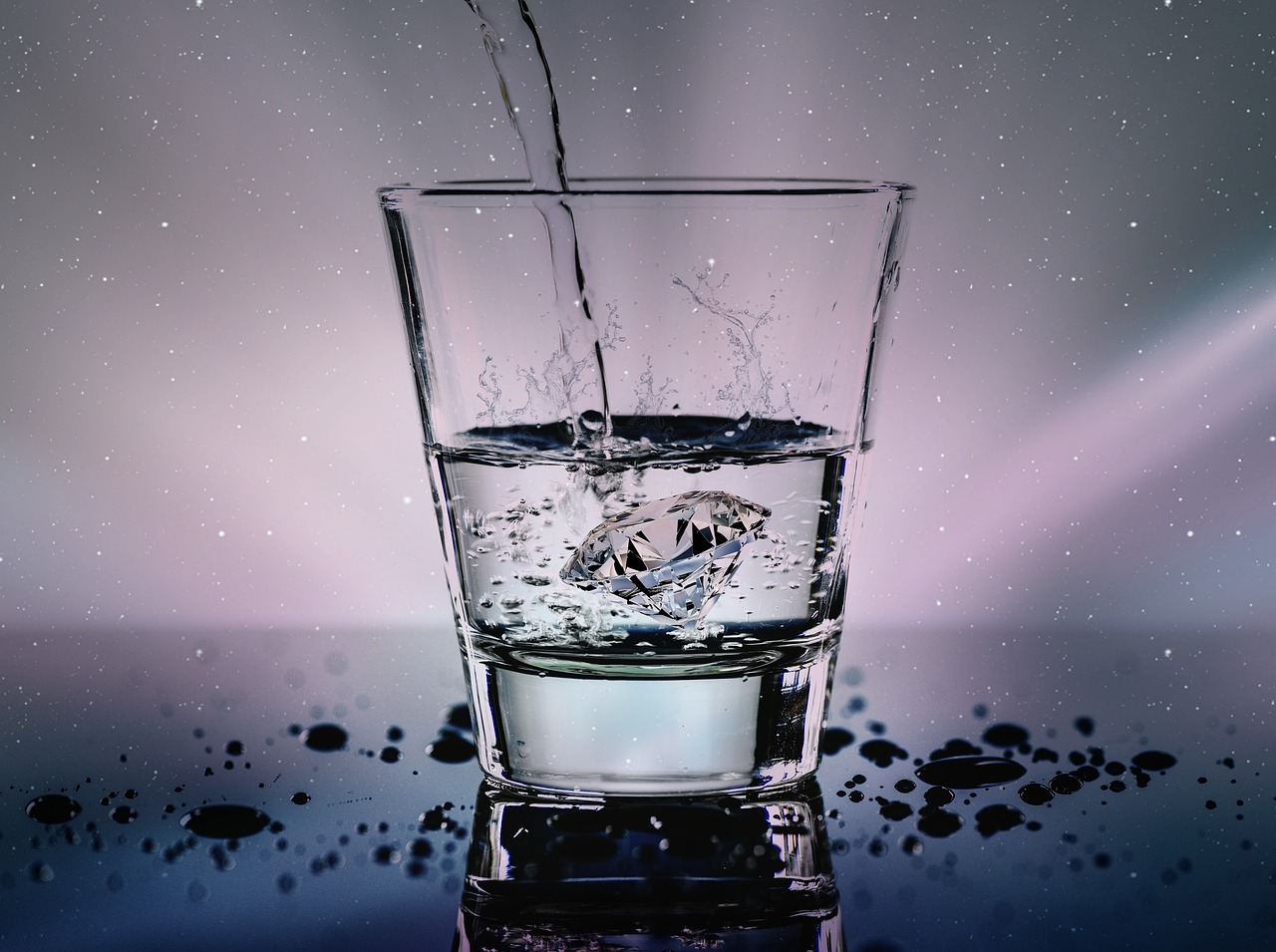 Wasser im Glas
